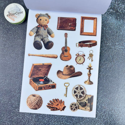 Vintage Collage Archive Sticker Book