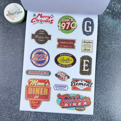 Vintage Collage Archive Sticker Book