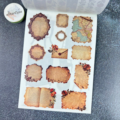 Vintage Collage Archive Sticker Book