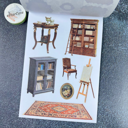 Vintage Collage Archive Sticker Book