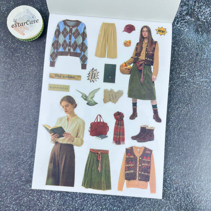 Vintage Collage Archive Sticker Book