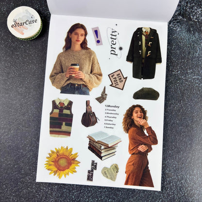 Vintage Collage Archive Sticker Book