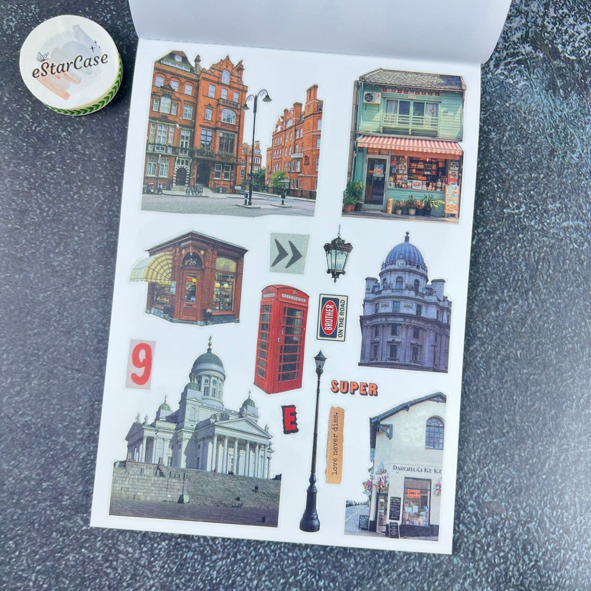 Vintage Collage Archive Sticker Book