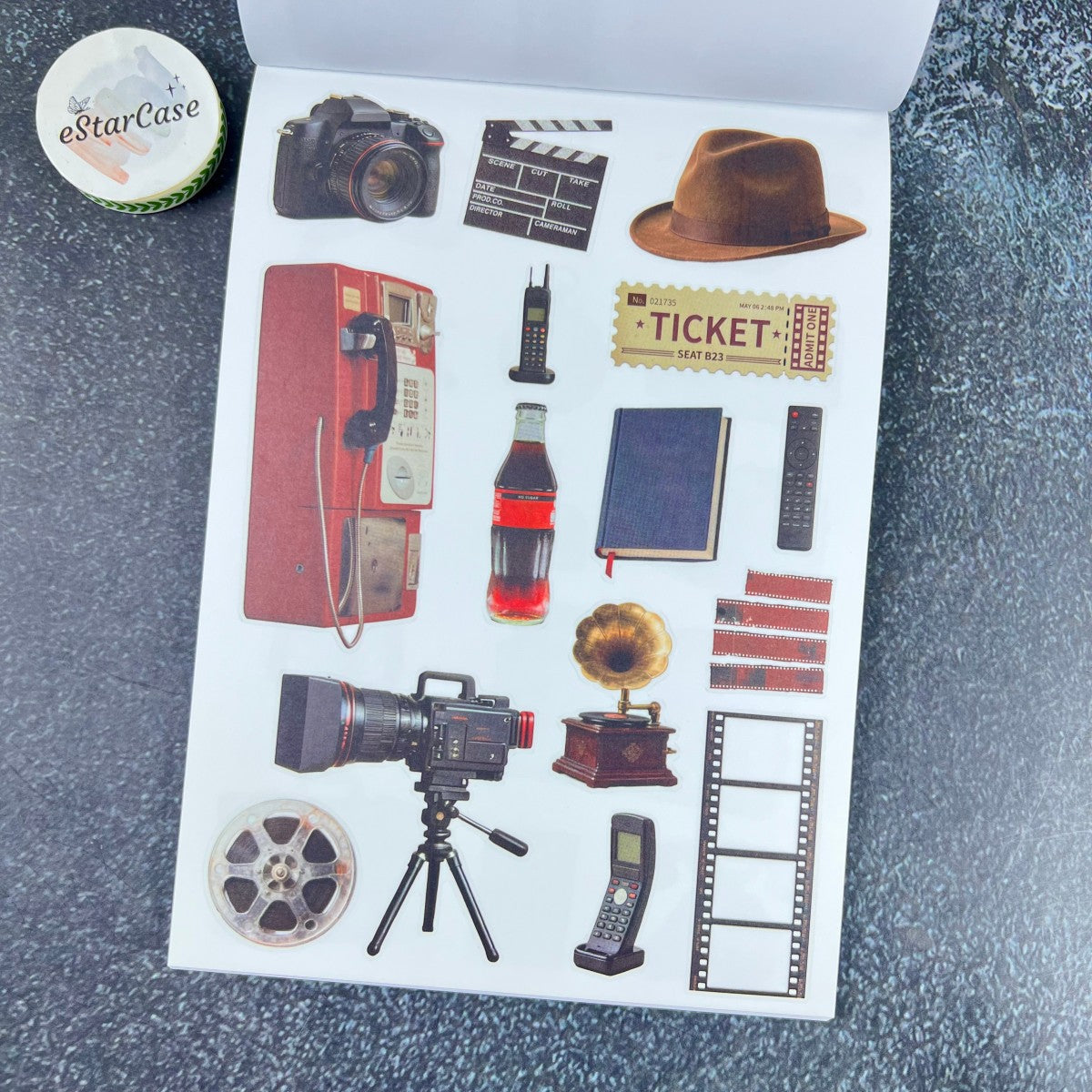 Vintage Collage Archive Sticker Book