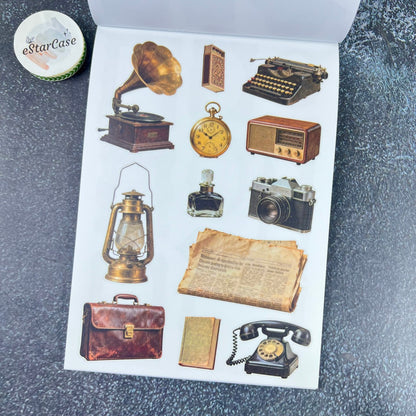 Vintage Collage Archive Sticker Book
