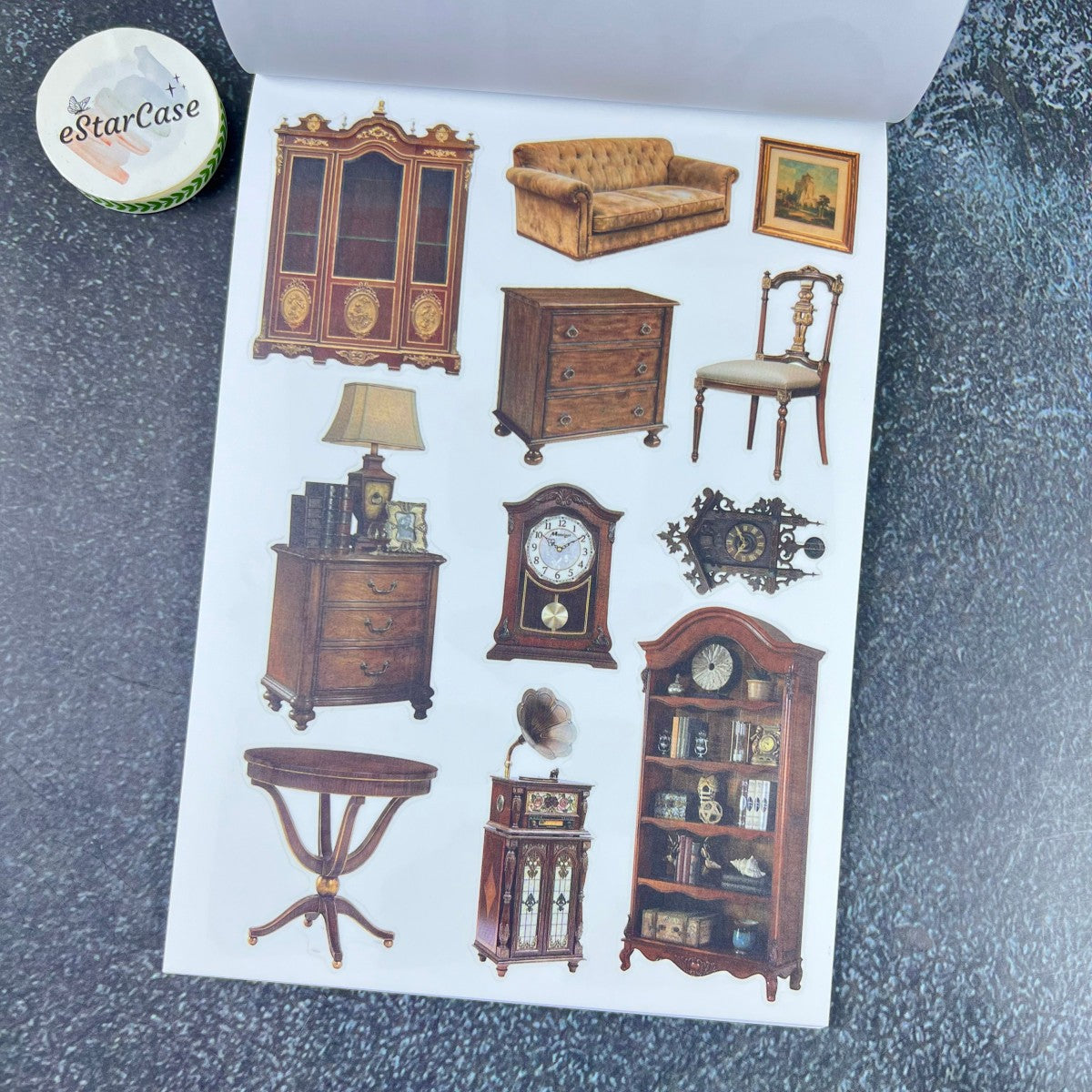 Vintage Collage Archive Sticker Book