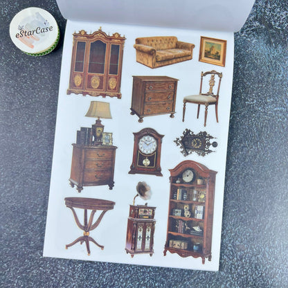Vintage Collage Archive Sticker Book