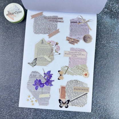 Vintage Collage Archive Sticker Book