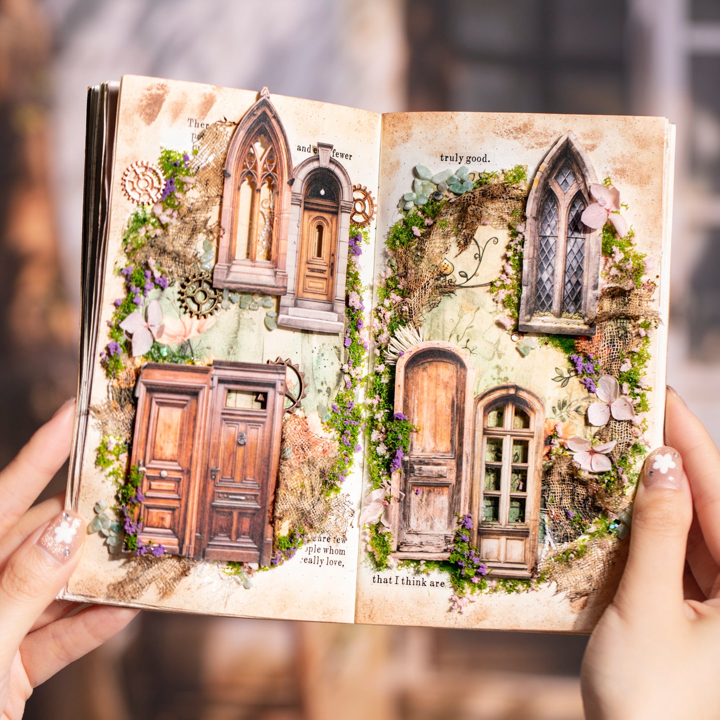 Vintage Doors Windows Stickers 20pcs