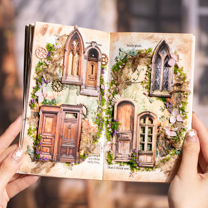 Vintage Doors Windows Stickers 20pcs