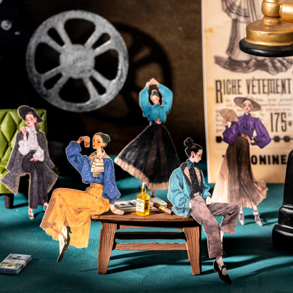 Vintage Fashion Sticker 20pcs