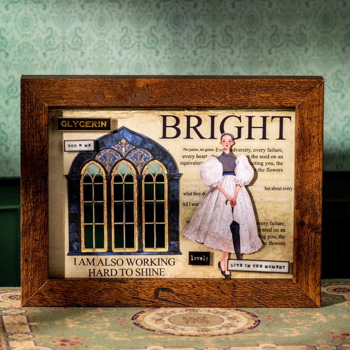 Vintage Fashion Sticker 20pcs