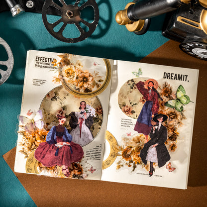 Vintage Fashion Sticker 20pcs