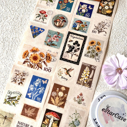 6cm*2m Vintage Floral Stamp Album Tape