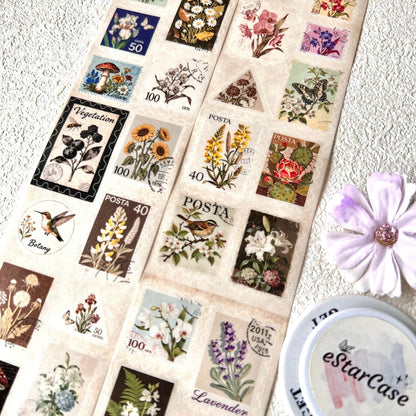 6cm*2m Vintage Floral Stamp Album Tape