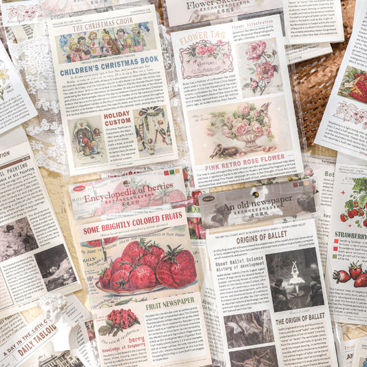 Vintage Newspaper Paper 50pcs