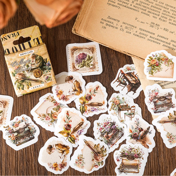 Retro Mini Sticker Vintage Stickers 46pcs – Estarcase