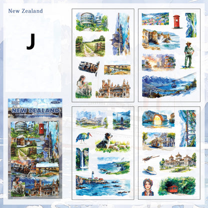 Voyage Of Nations Stickers 4pcs