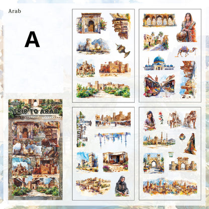 Voyage Of Nations Stickers 4pcs