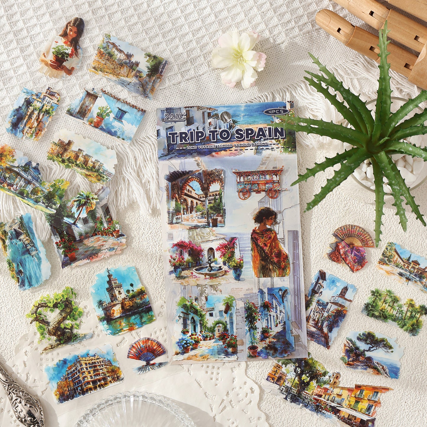 Voyage Of Nations Stickers 4pcs