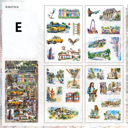 Voyage Of Nations Stickers 4pcs