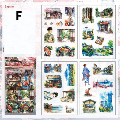 Voyage Of Nations Stickers 4pcs