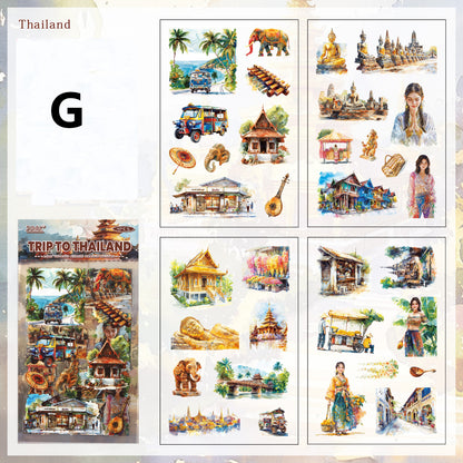 Voyage Of Nations Stickers 4pcs