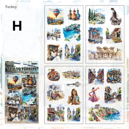 Voyage Of Nations Stickers 4pcs