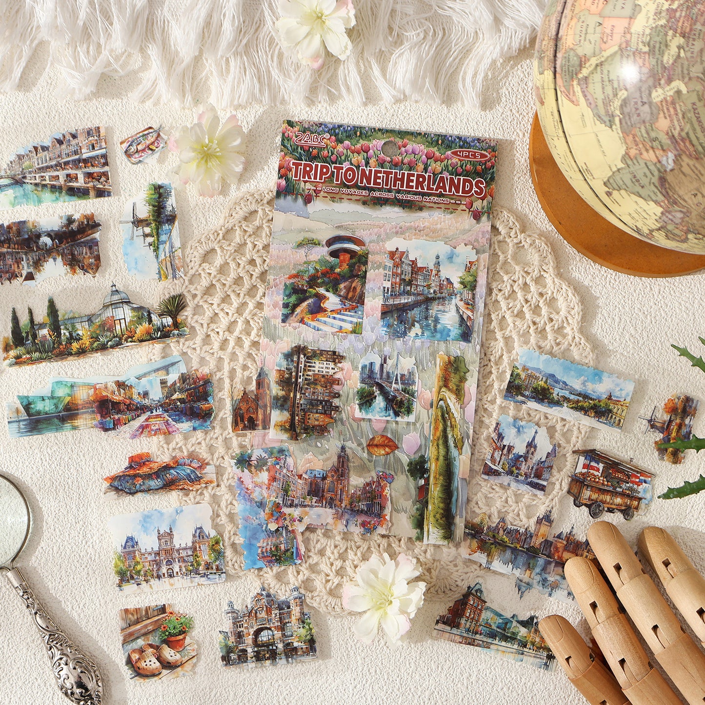 Voyage Of Nations Stickers 4pcs