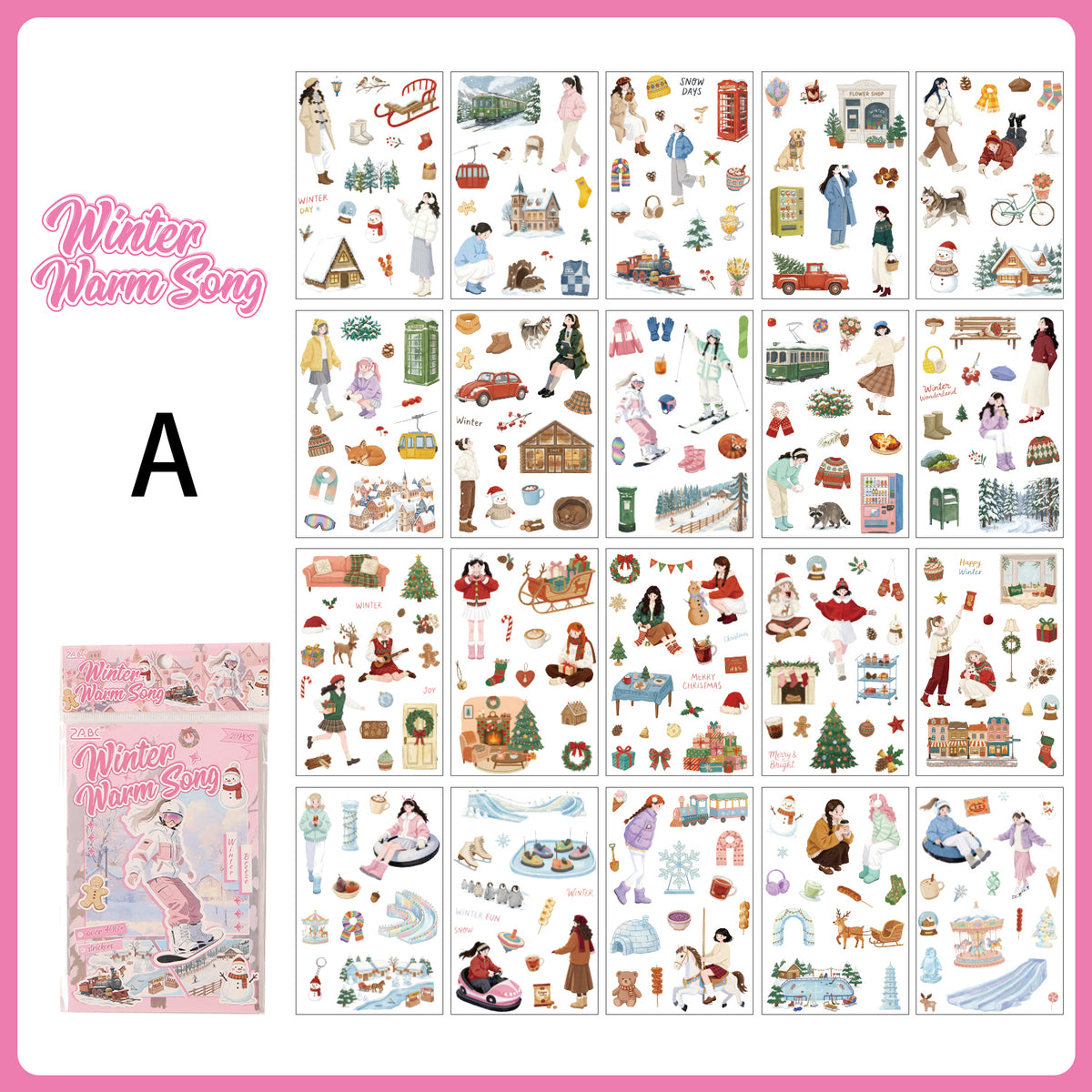 Wander With Seasons Stickers 20pcs