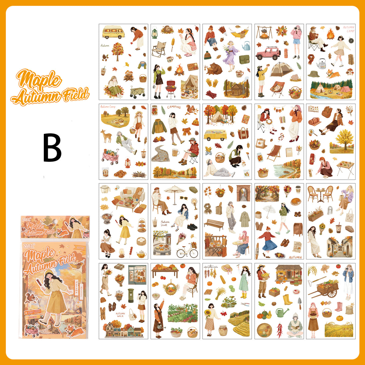 Wander With Seasons Stickers 20pcs