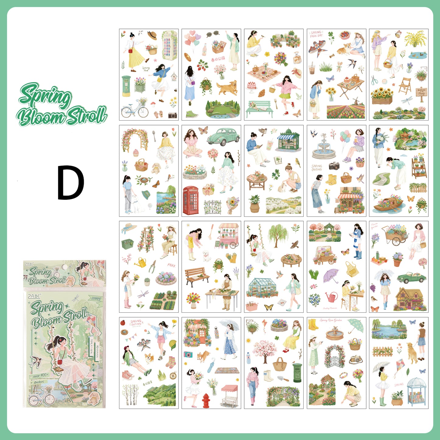 Wander With Seasons Stickers 20pcs