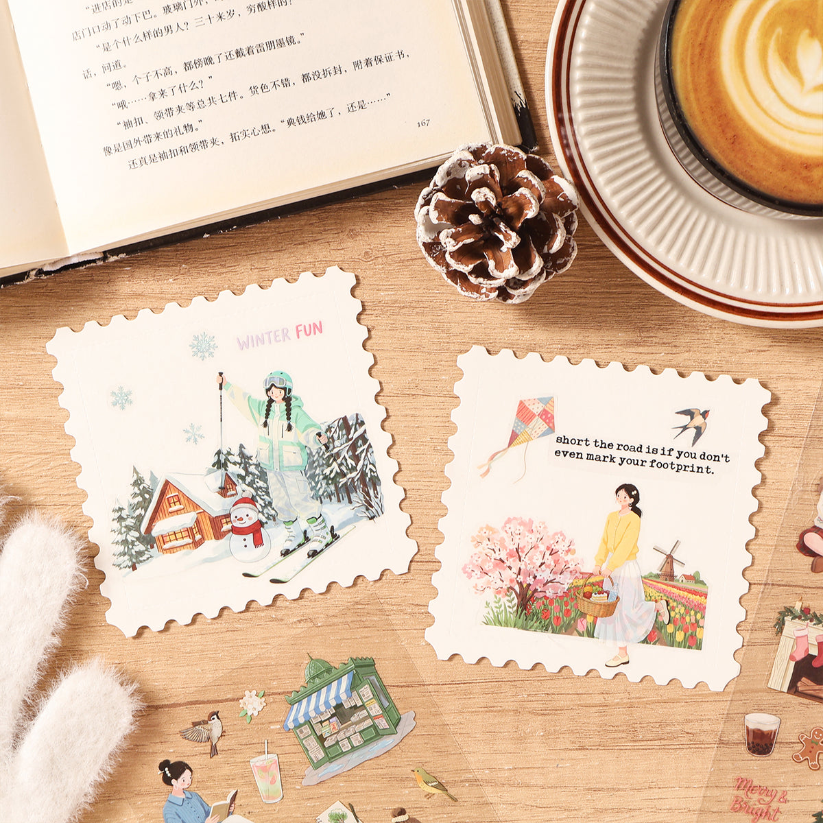 Wander With Seasons Stickers 20pcs