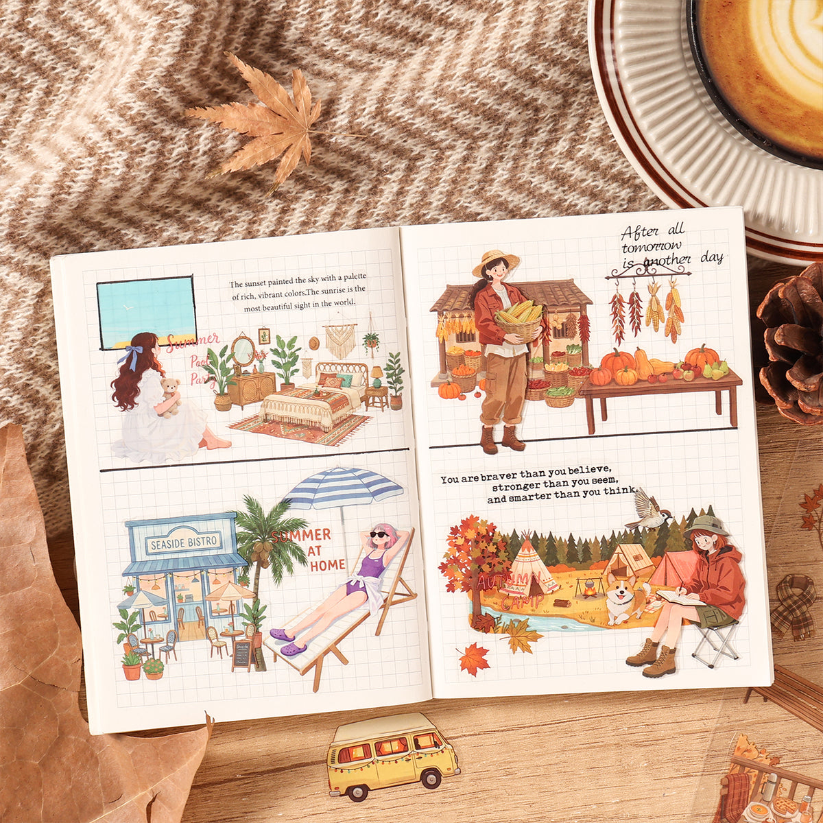 Wander With Seasons Stickers 20pcs