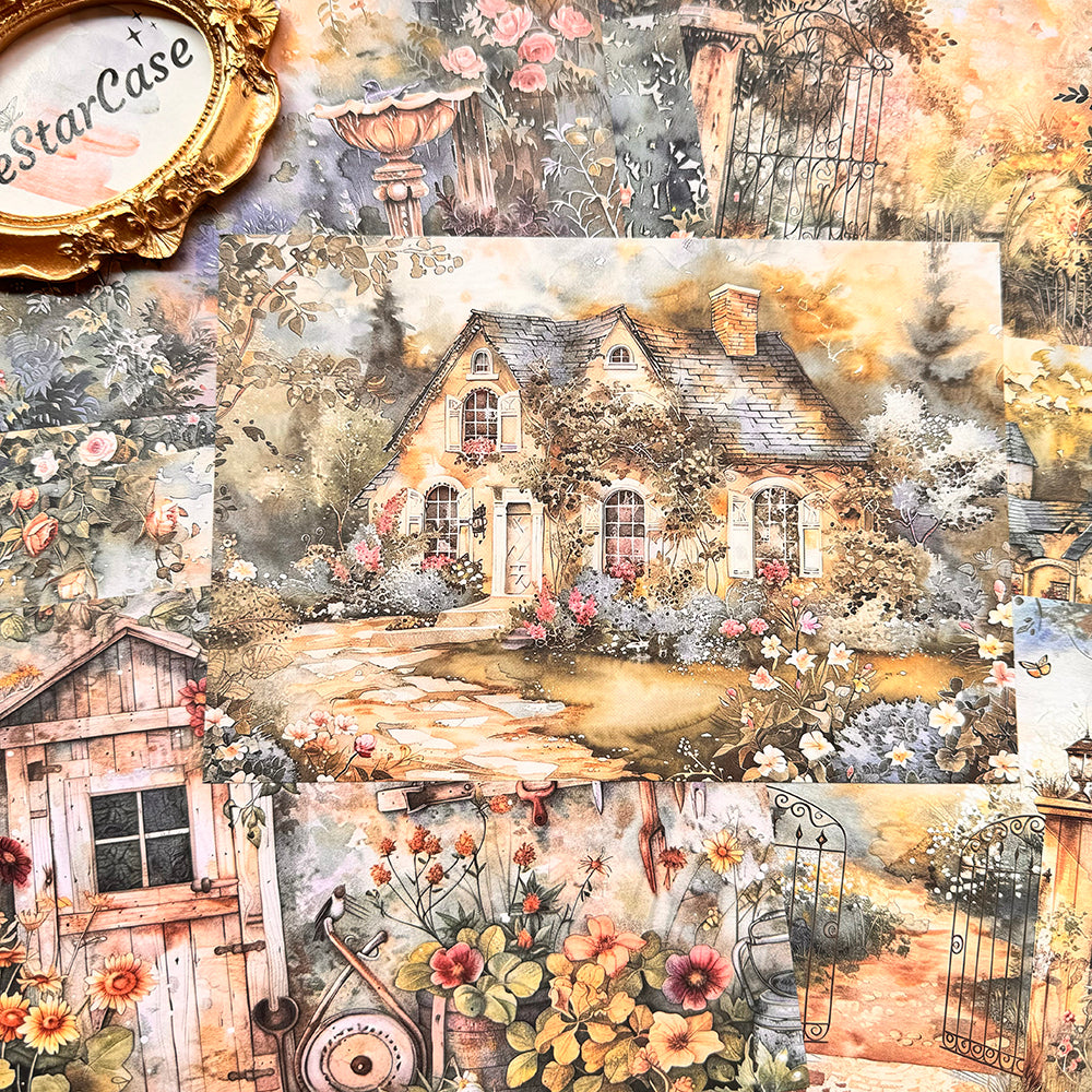 Warm Courtyard Paper 8pcs