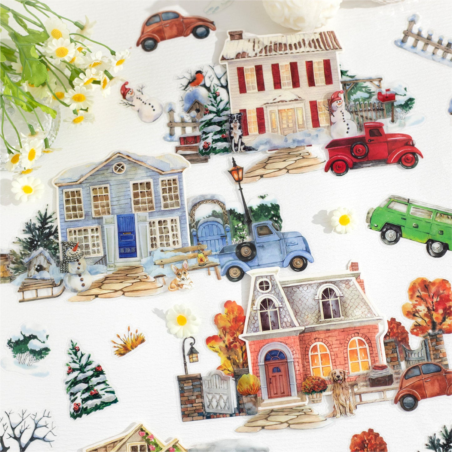 Warm House Stickers 15pcs