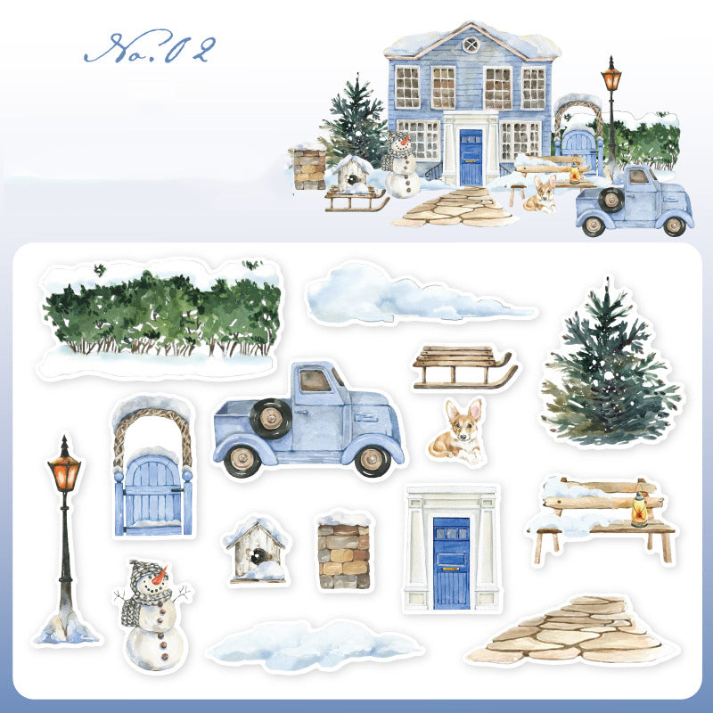 Warm House Stickers 15pcs