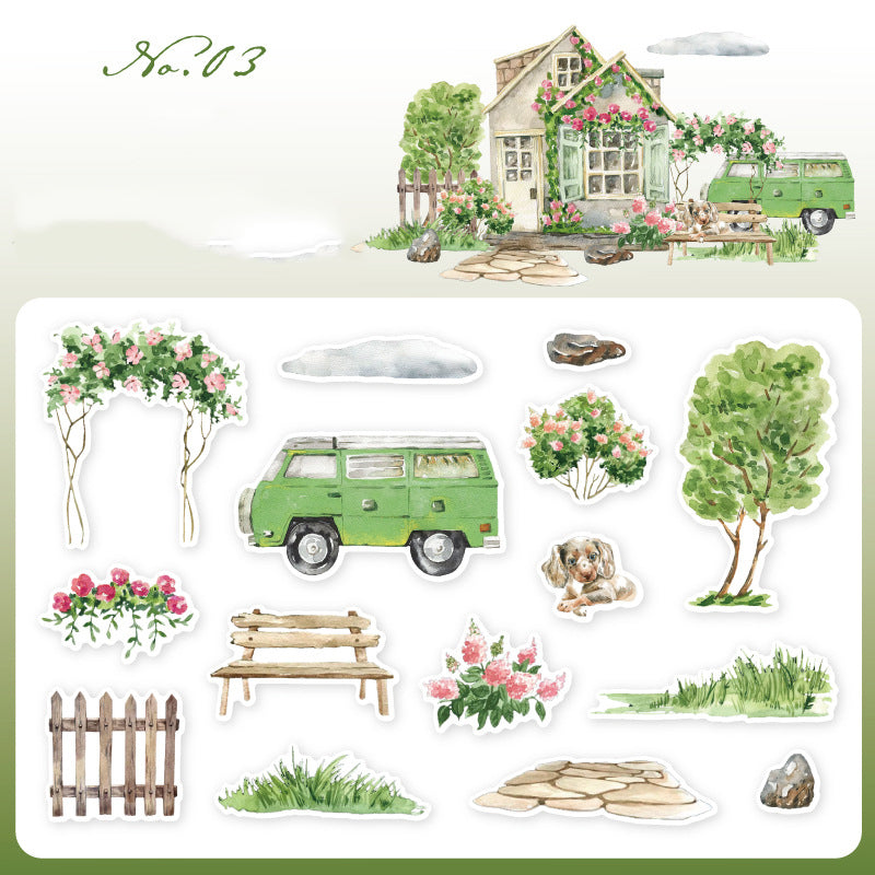 Warm House Stickers 15pcs