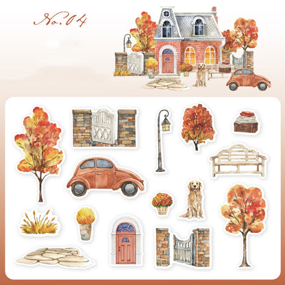 Warm House Stickers 15pcs