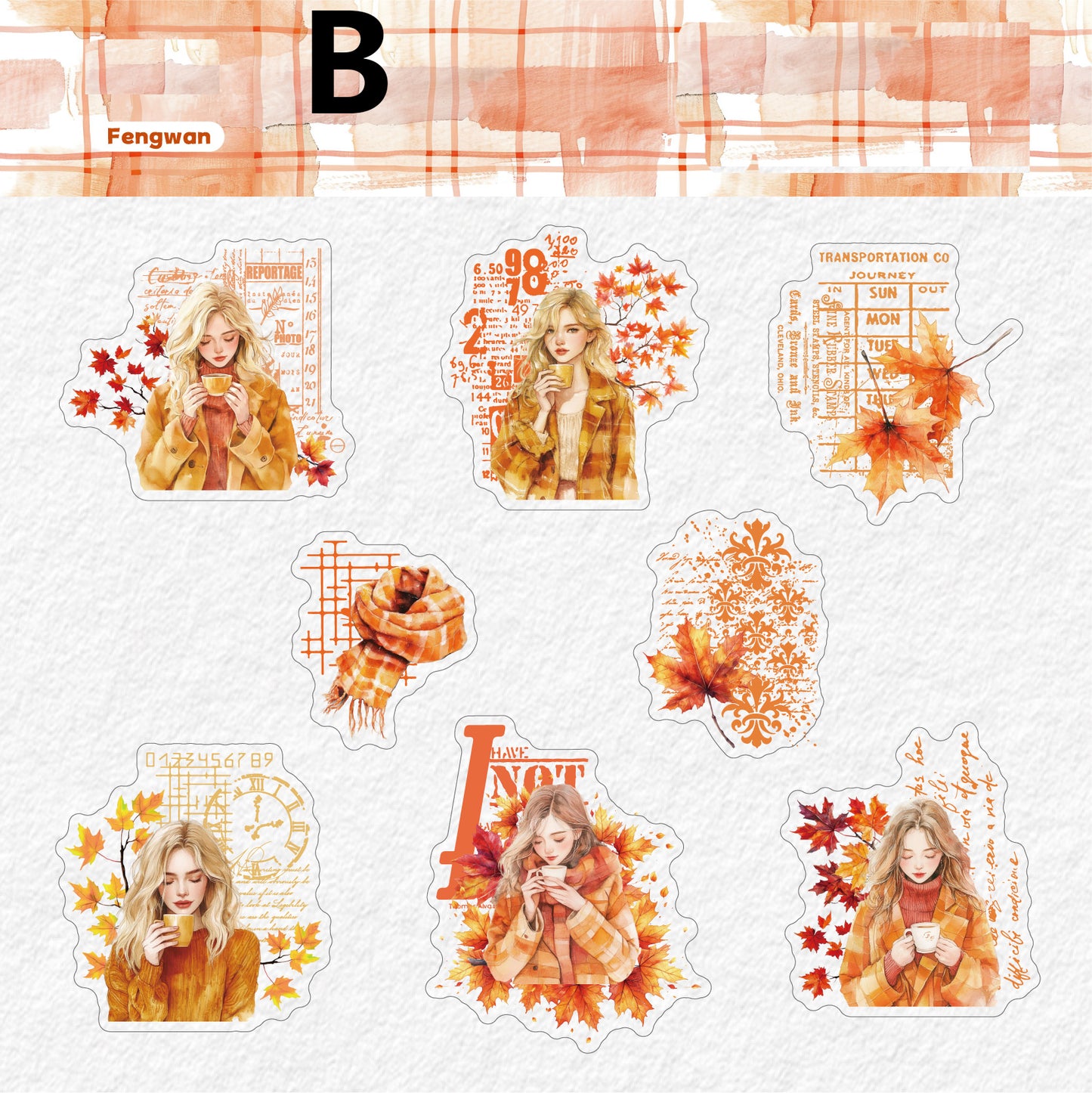 Warm in Winter Sticker 16pcs