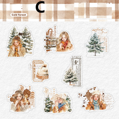 Warm in Winter Sticker 16pcs
