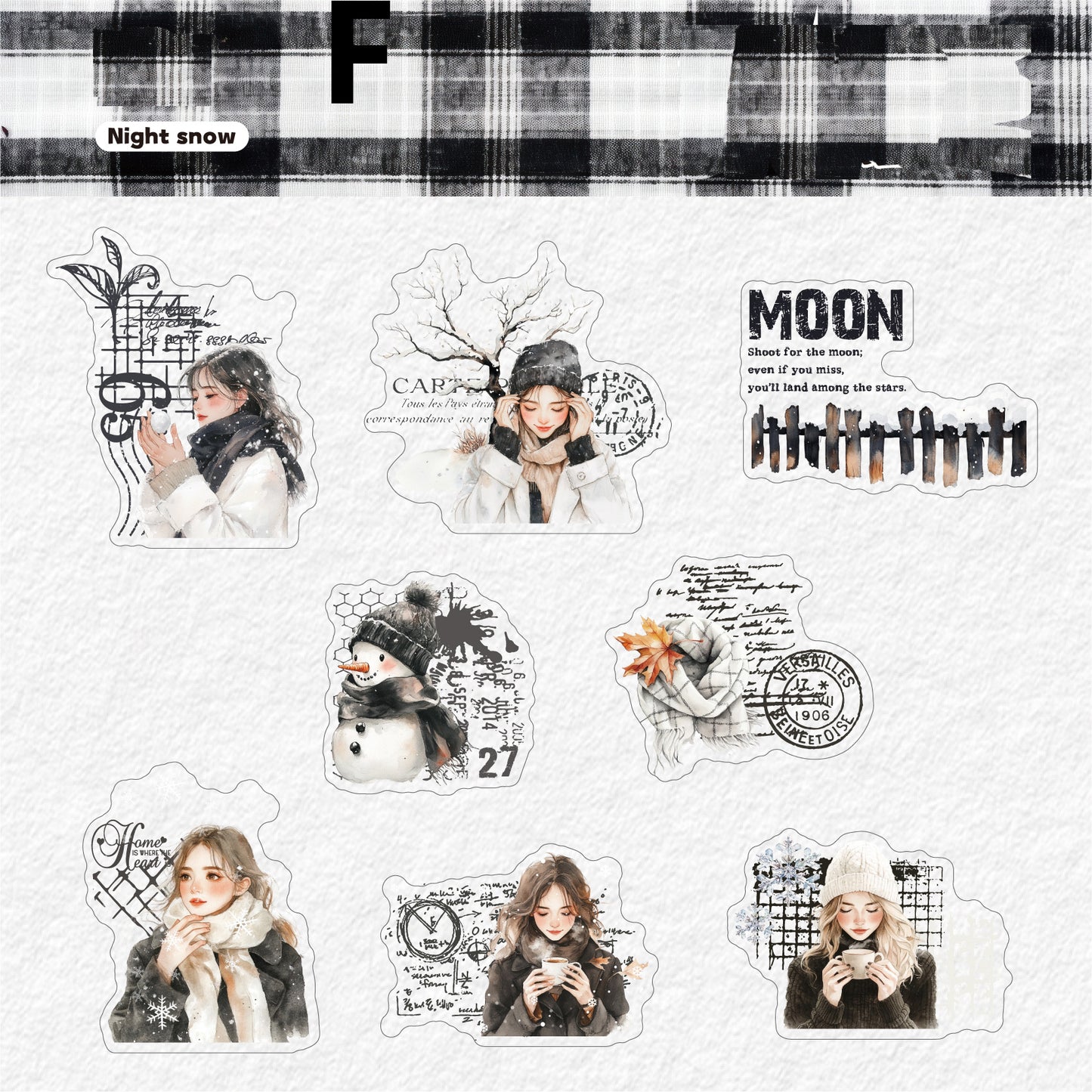 Warm in Winter Sticker 16pcs