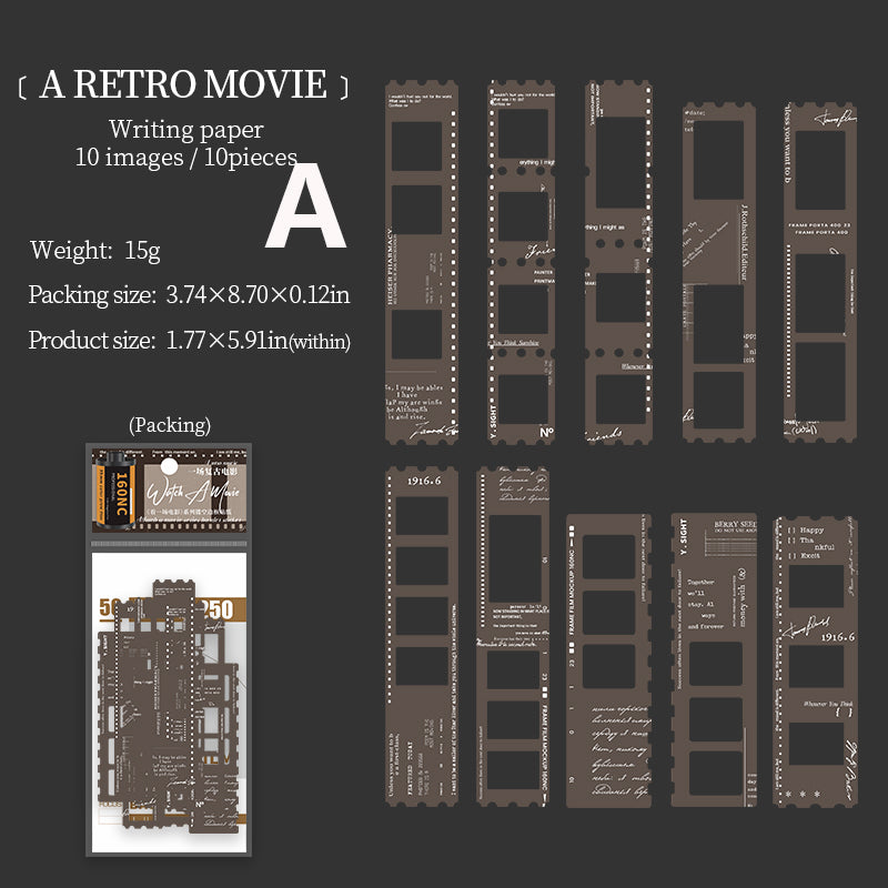 Watch A Movie Paper 10pcs