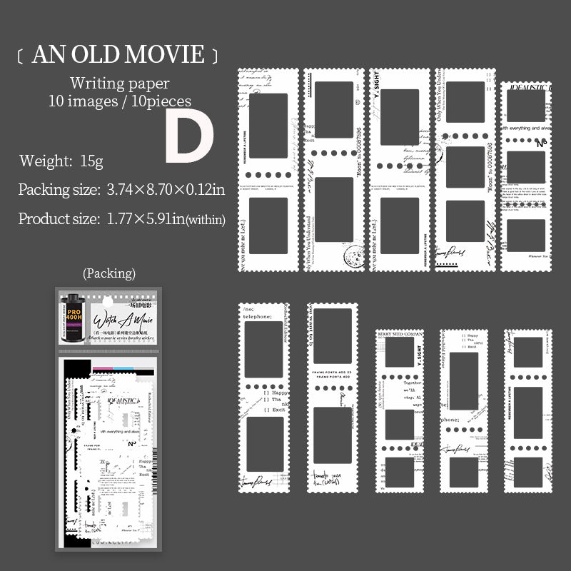Watch A Movie Paper 10pcs