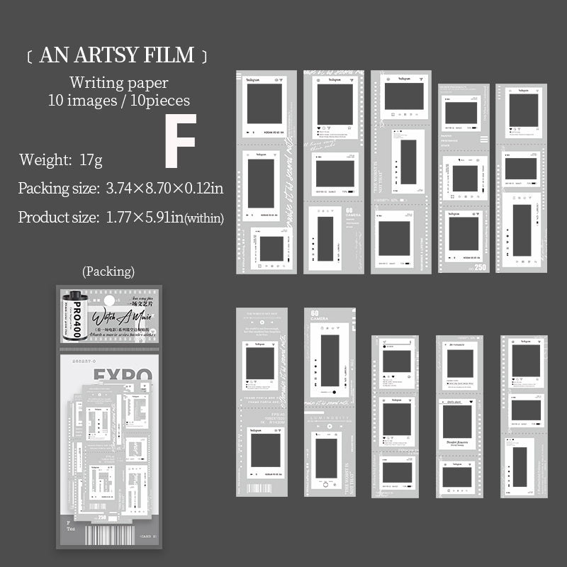 Watch A Movie Paper 10pcs