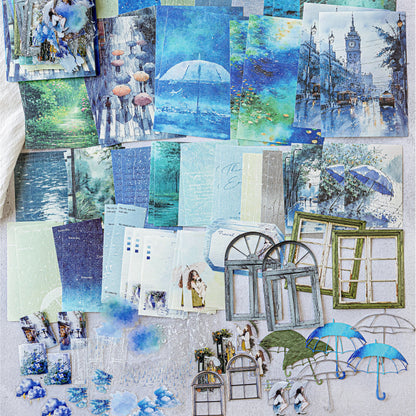 Watercolor Life Illustrated Sticker Pack 100pcs