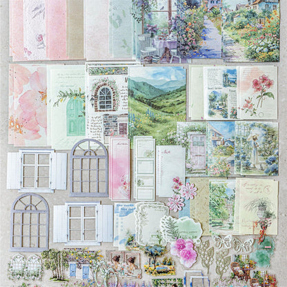 Watercolor Life Illustrated Sticker Pack 100pcs