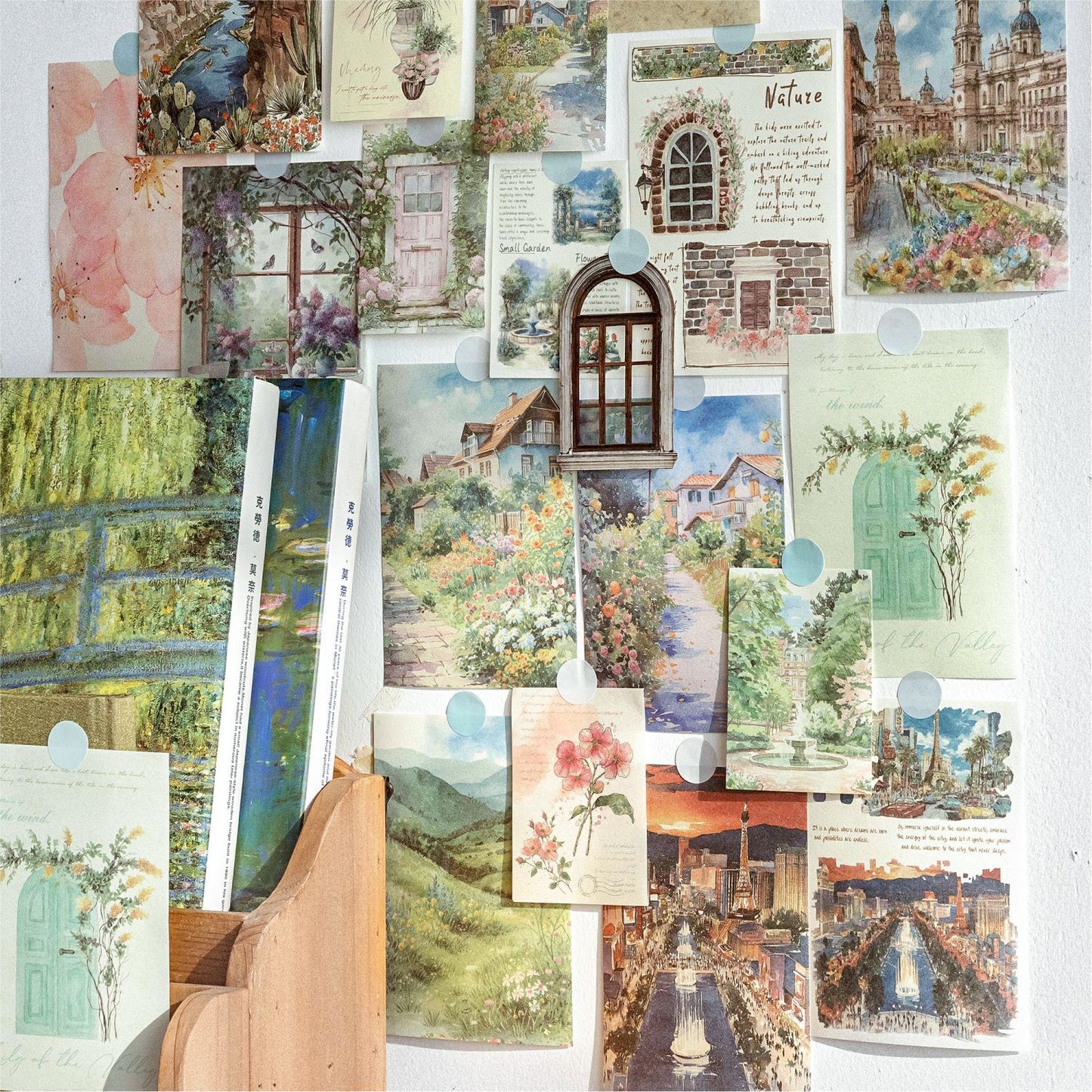 Watercolor Life Illustrated Sticker Pack 100pcs