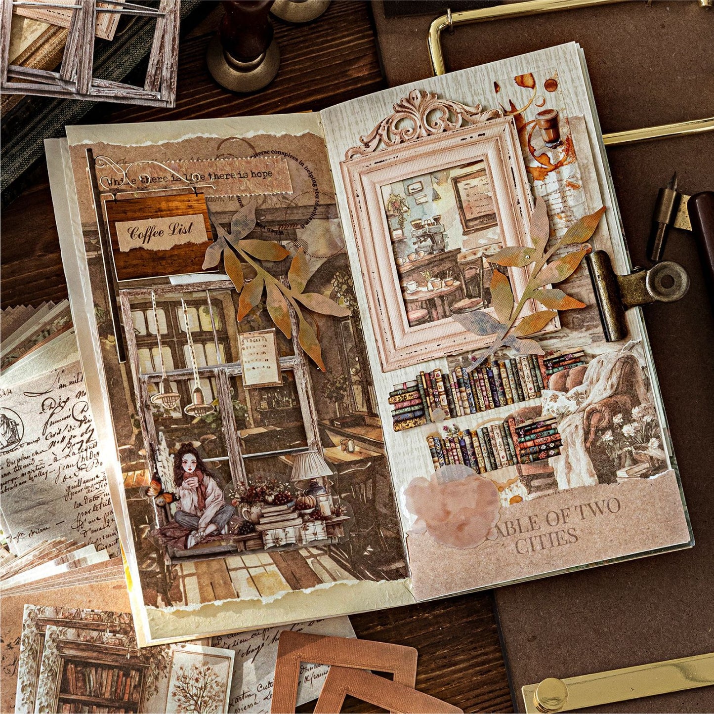 Watercolor Life Illustrated Sticker Pack 100pcs