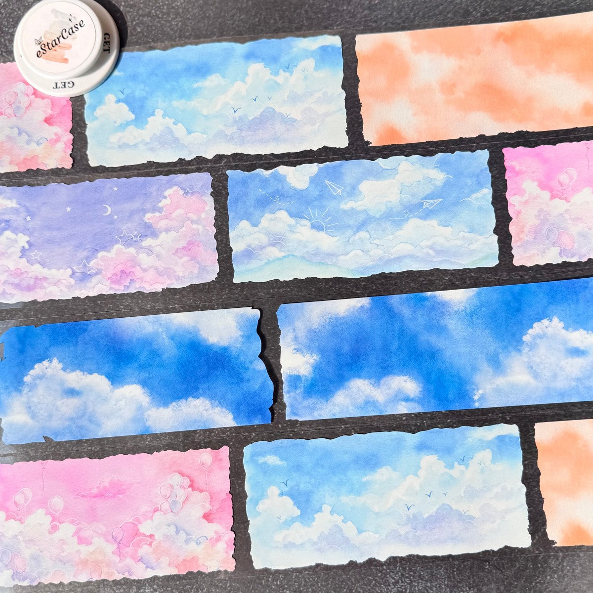 7cm*2m Watercolor Sky Tape